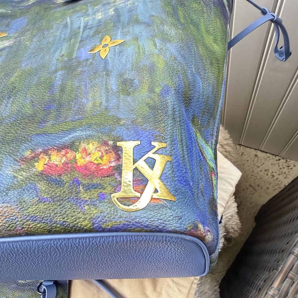 Louis Vuitton Jeff Koons Masters Collection Monet Neverfull with Pouch and Charm - Picture 9 of 13